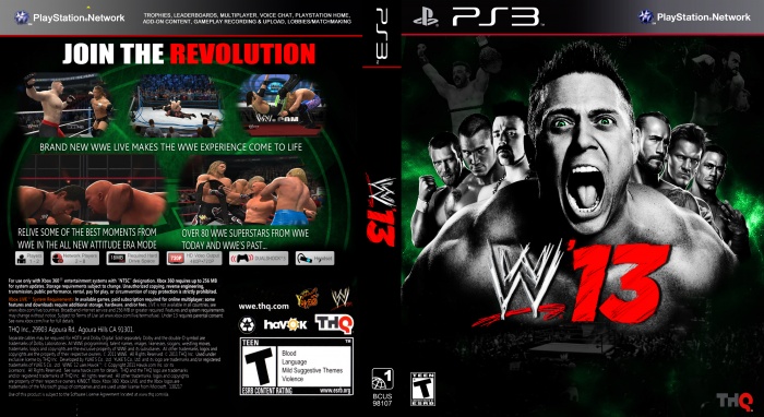 WWE 13 box art cover