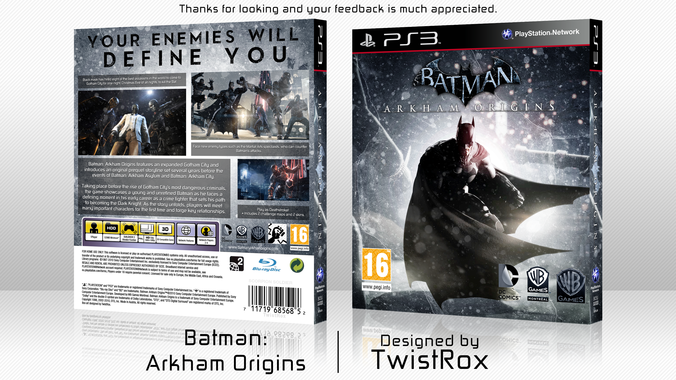 Batman: Arkham Origins box cover