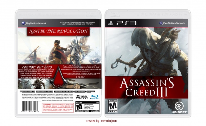 Assassin's Creed 3 box art cover