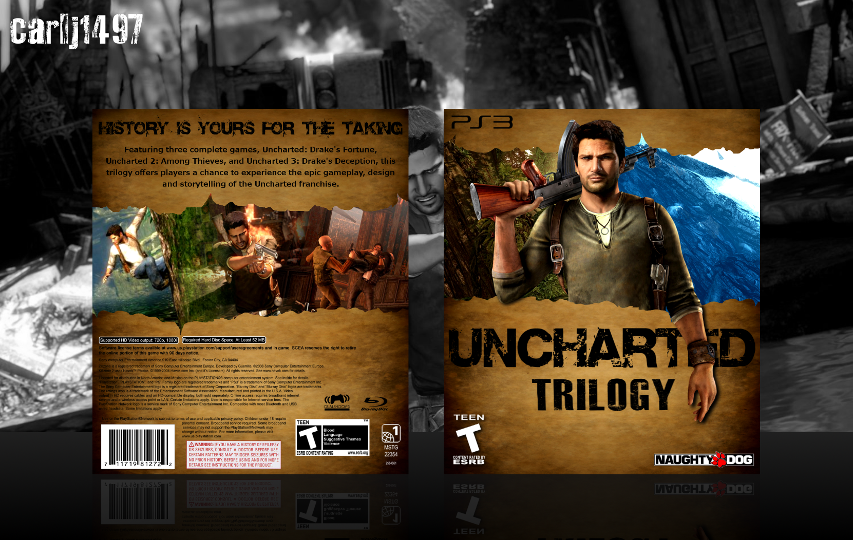Uncharted Trilogy box cover