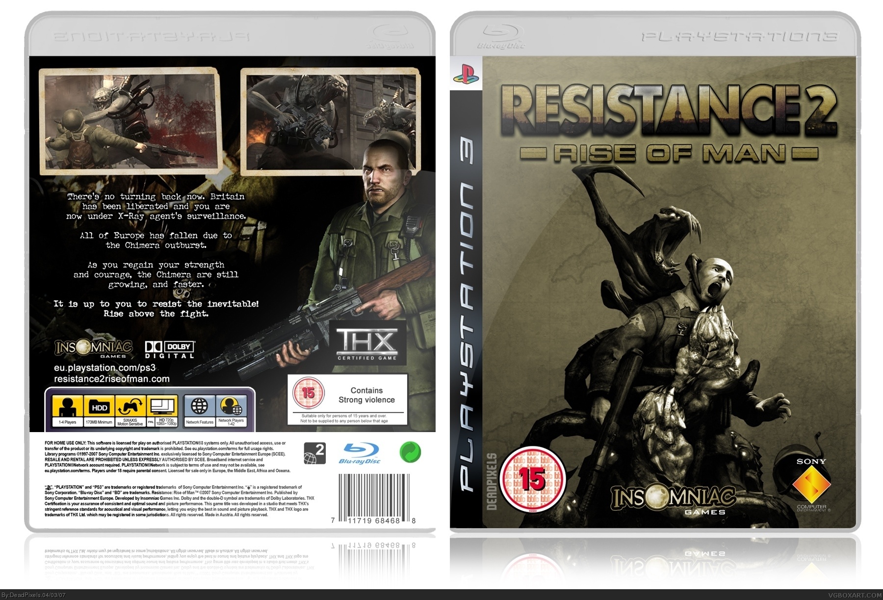 Resistance 2: Rise of Man box cover