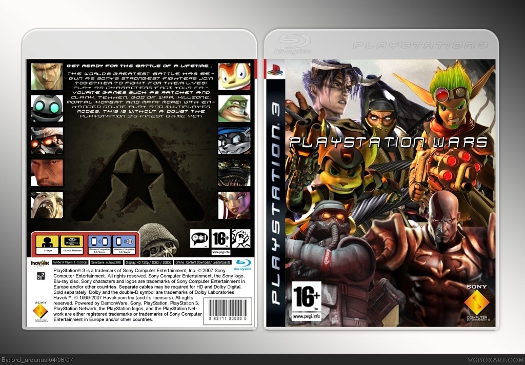 Playstation Wars box cover