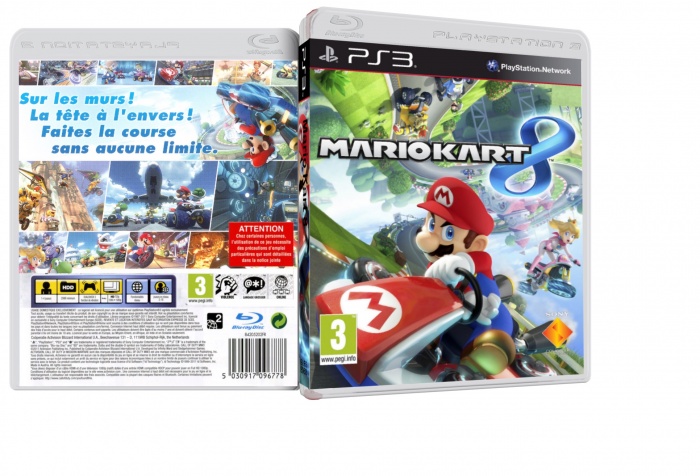 Mario Kart 8 PS3 box art cover