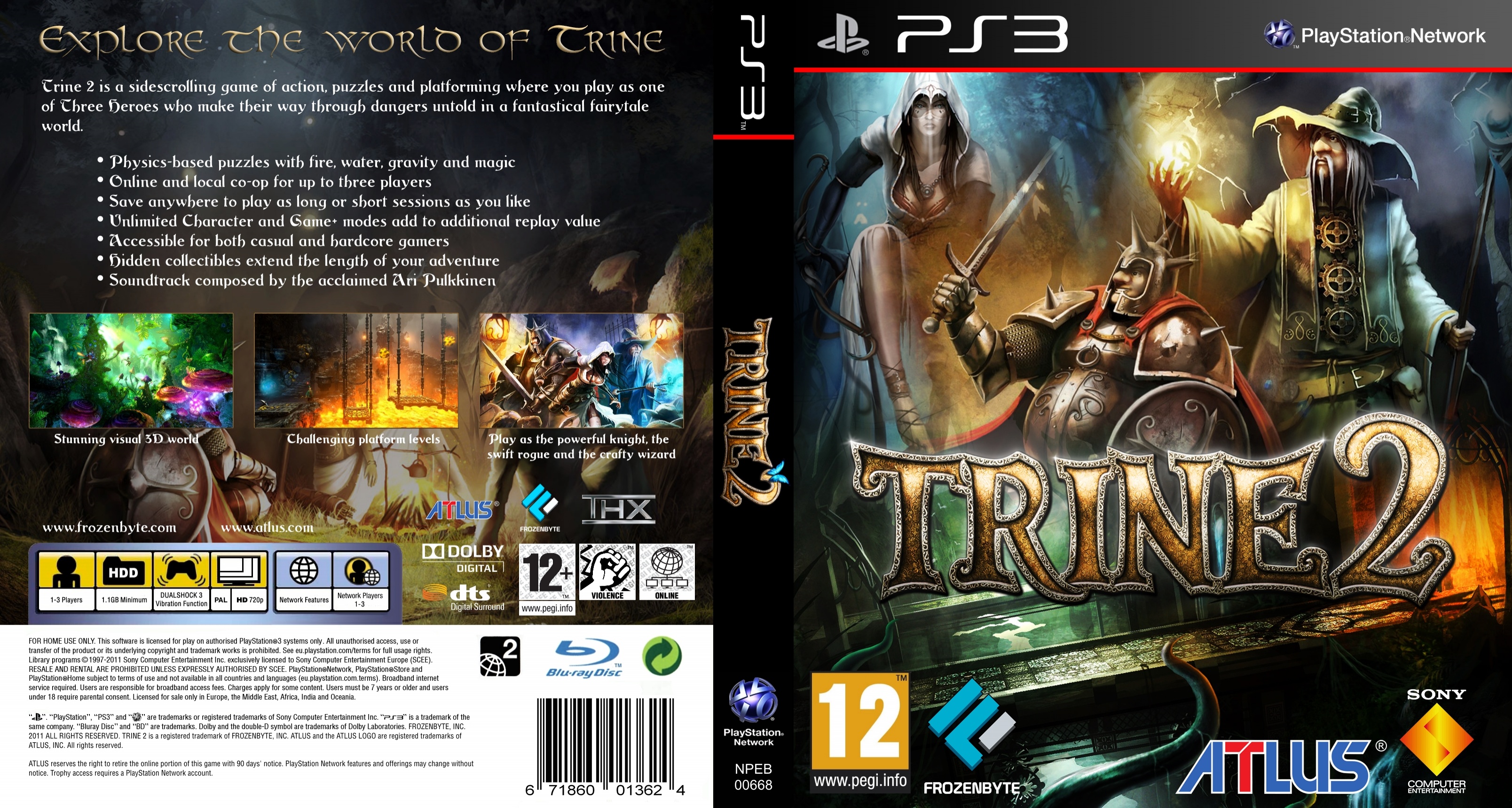 Trine 2 (PS3) (PAL) box cover