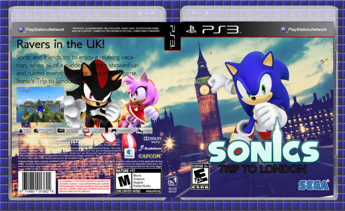 Sonic's Trip to London box art cover