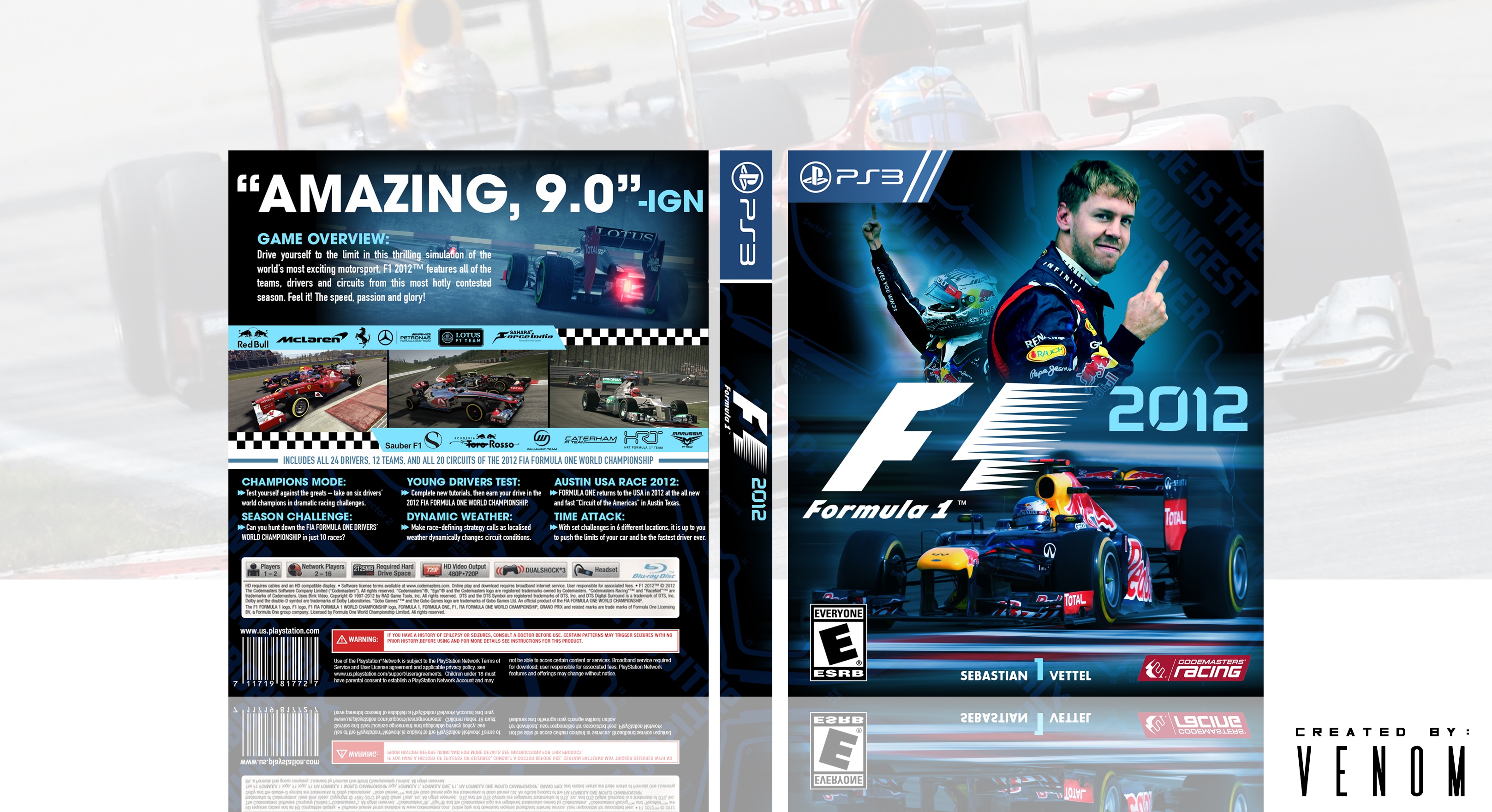 F1 2012 box cover