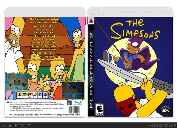 The Simpsons box art cover