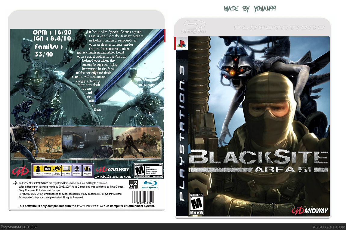 Blacksite: Area 51 box cover