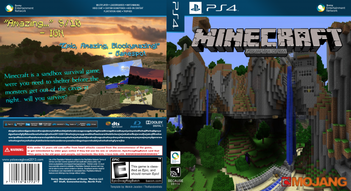 Minecraft: Playstation Edition box art cover