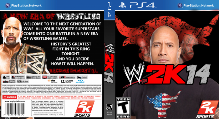 WWE2K14 box art cover