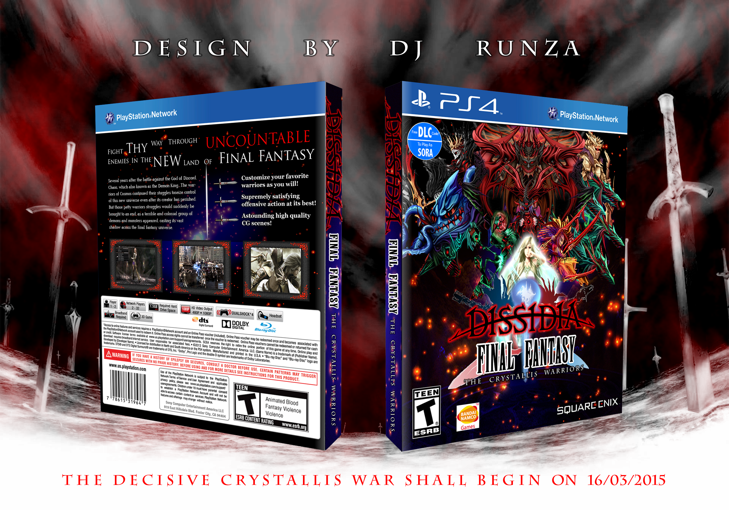 Dissidia Final Fantasy: TheCrystallisWarriors box cover