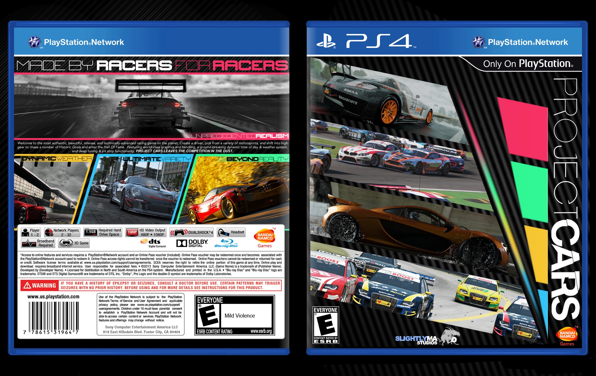 Project Cars box cover