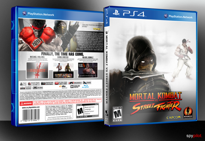 Mortal Kombat vs Street Fighter box art cover