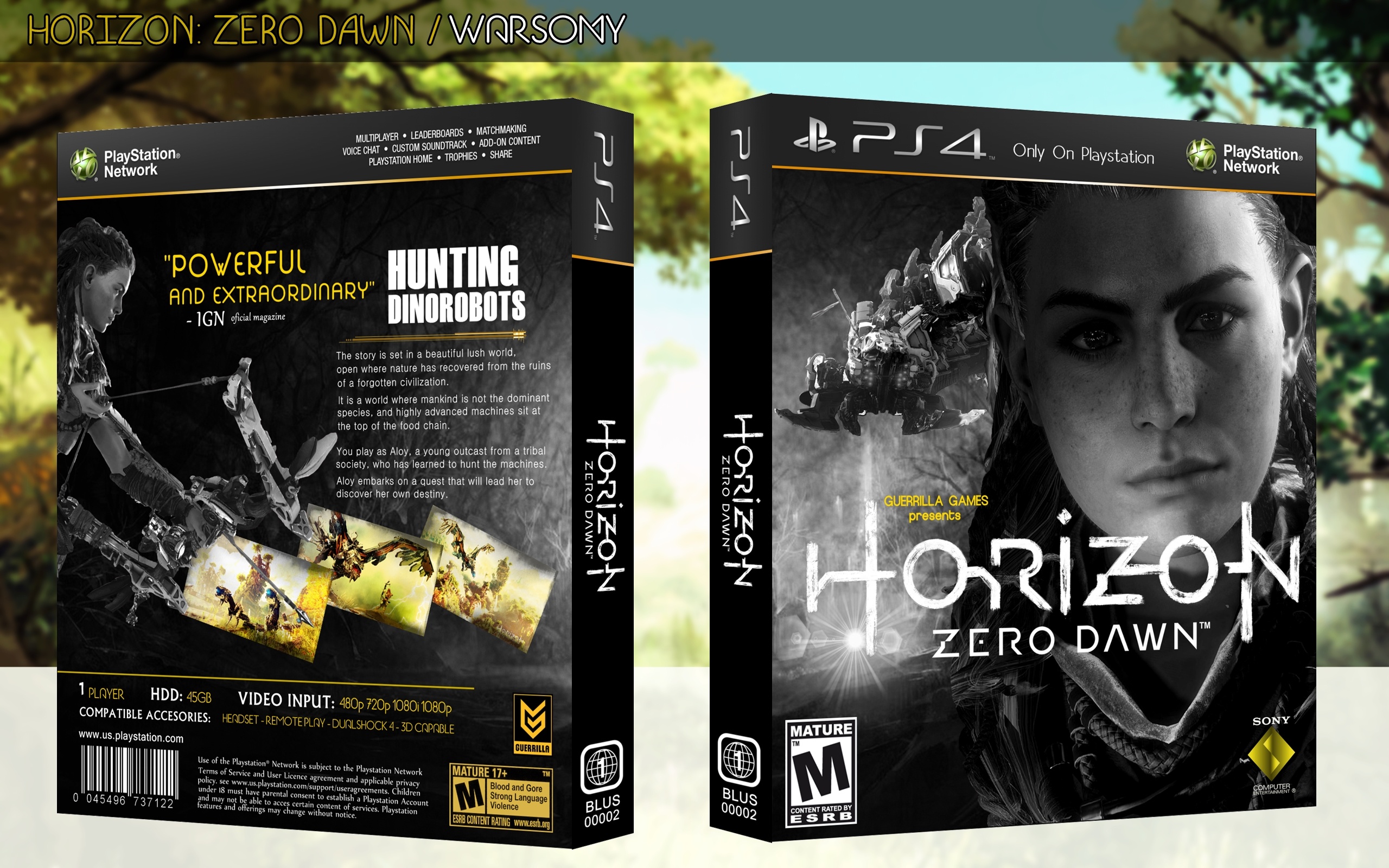 Horizon: Zero Dawn box cover