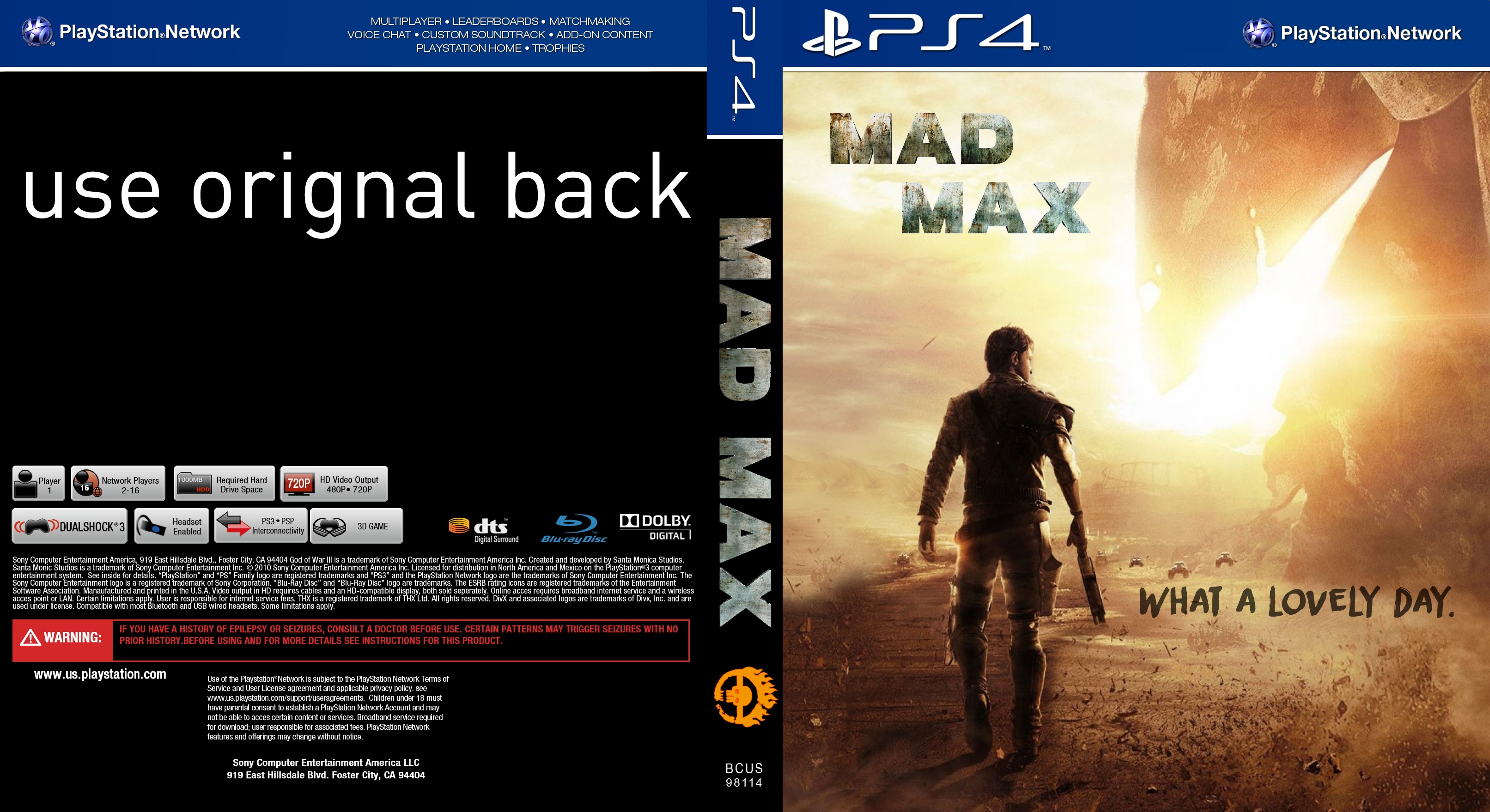 Mad Max box cover