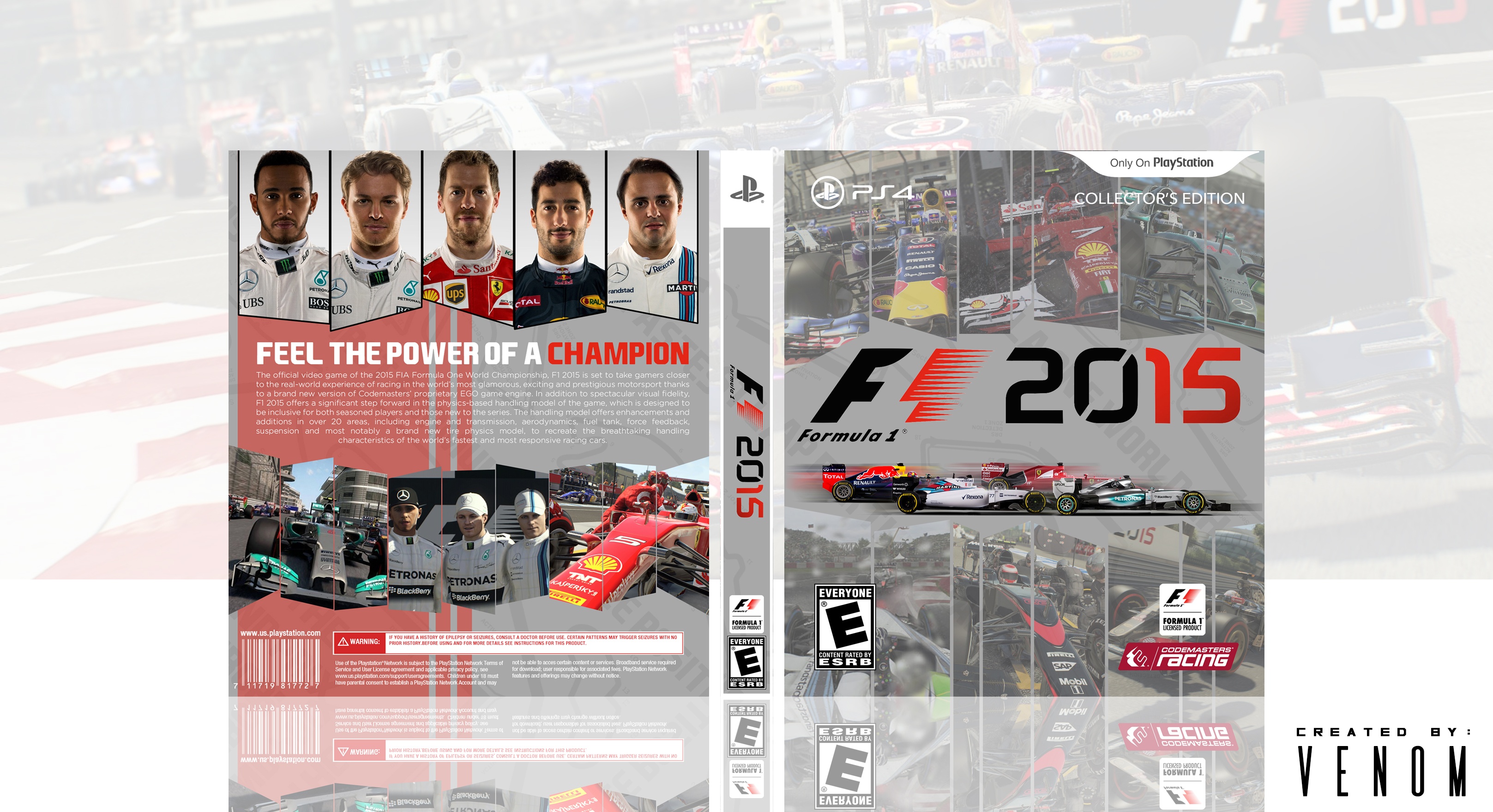 F1 2015 box cover