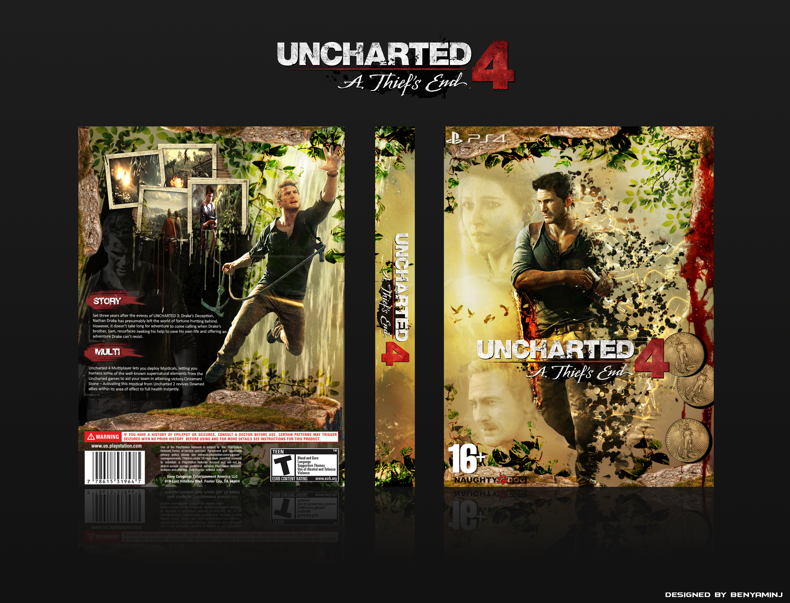 Uncharted 4 box cover