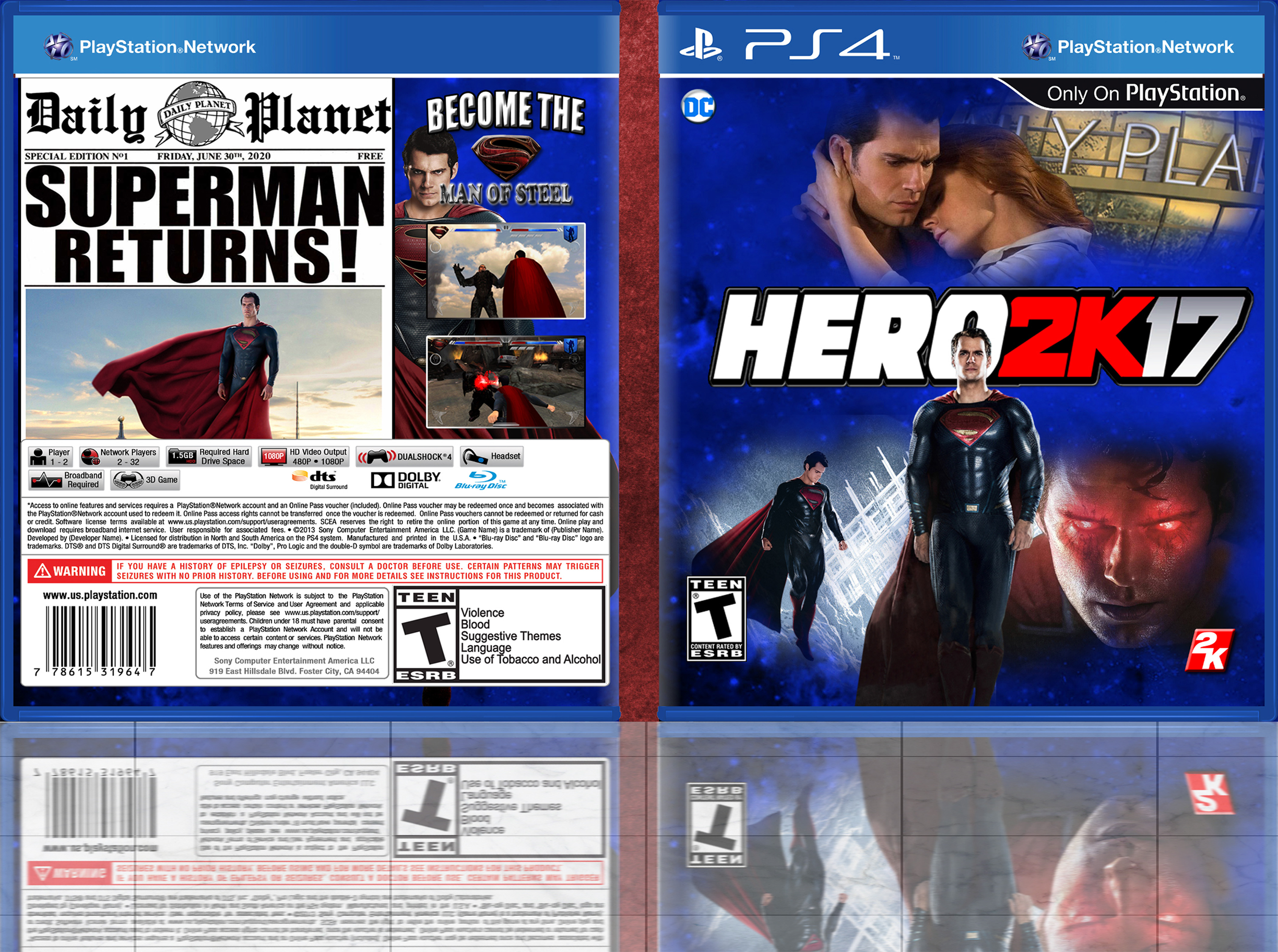 Hero2k ft. Superman box cover