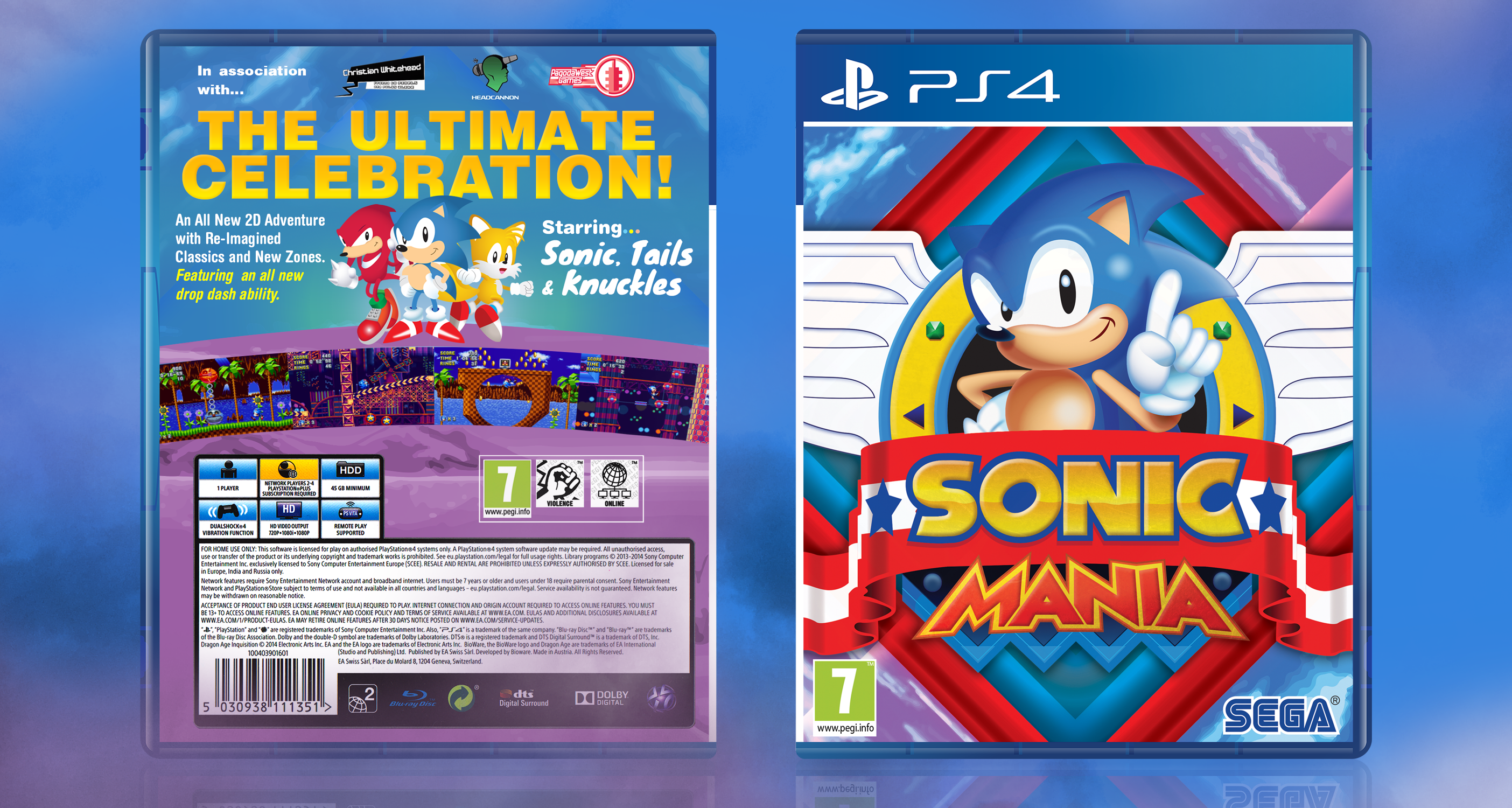 Sonic Mania box cover