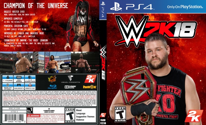 WWE 2K18 box art cover