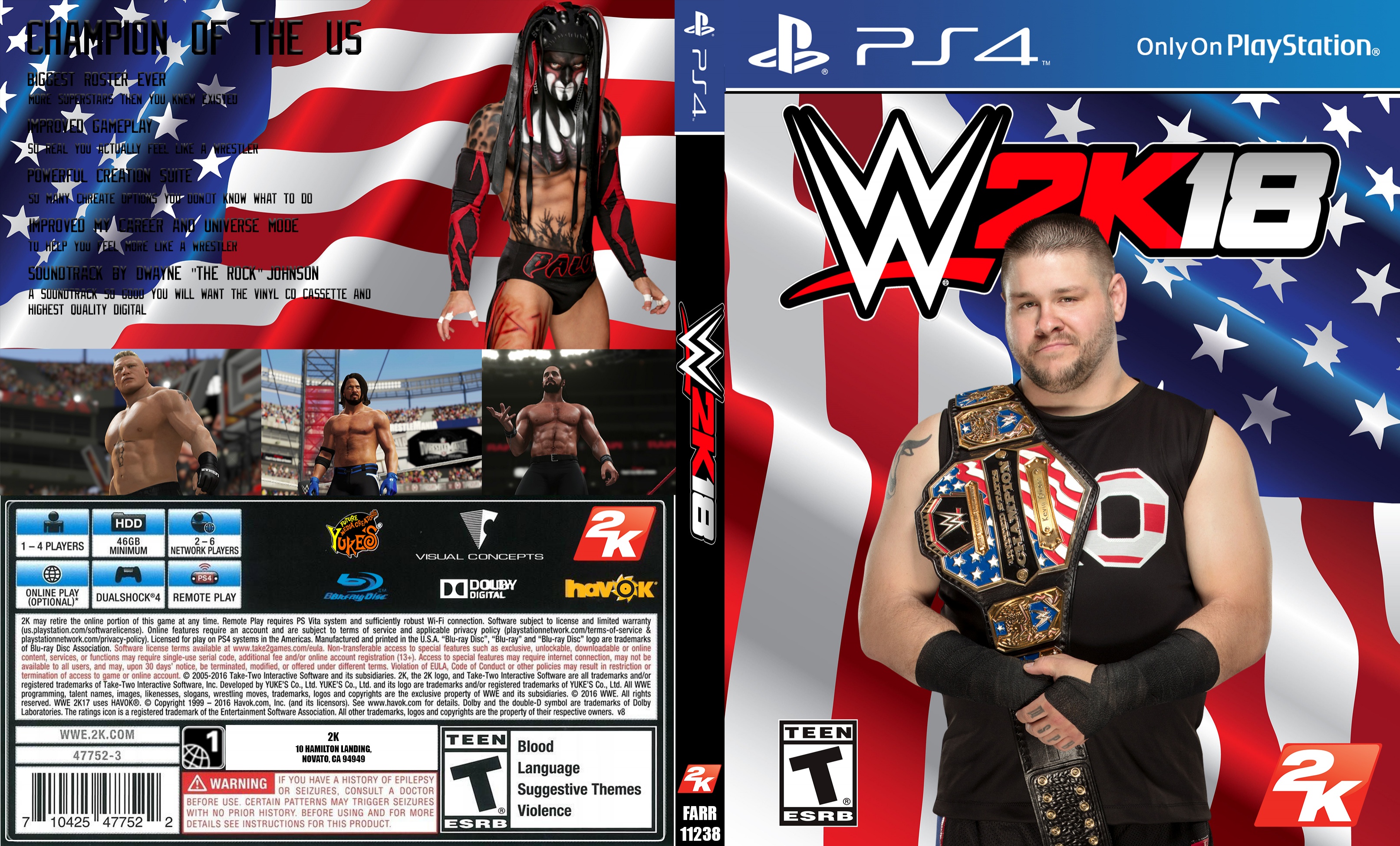 WWE 2K18 box cover