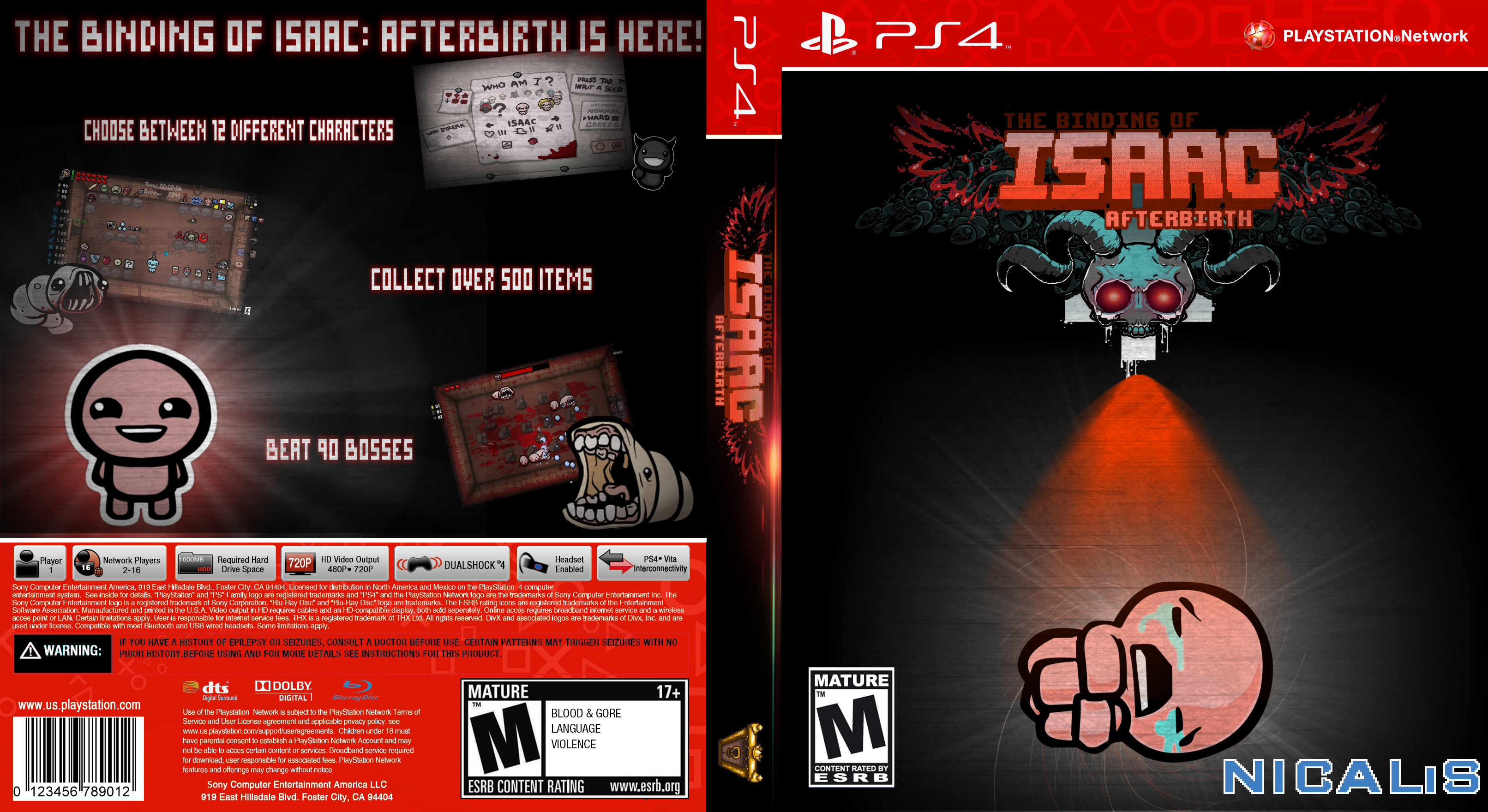 The Binding of Isaac: Afterbirth box cover