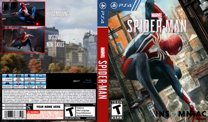 Spider-Man PS4 box art cover
