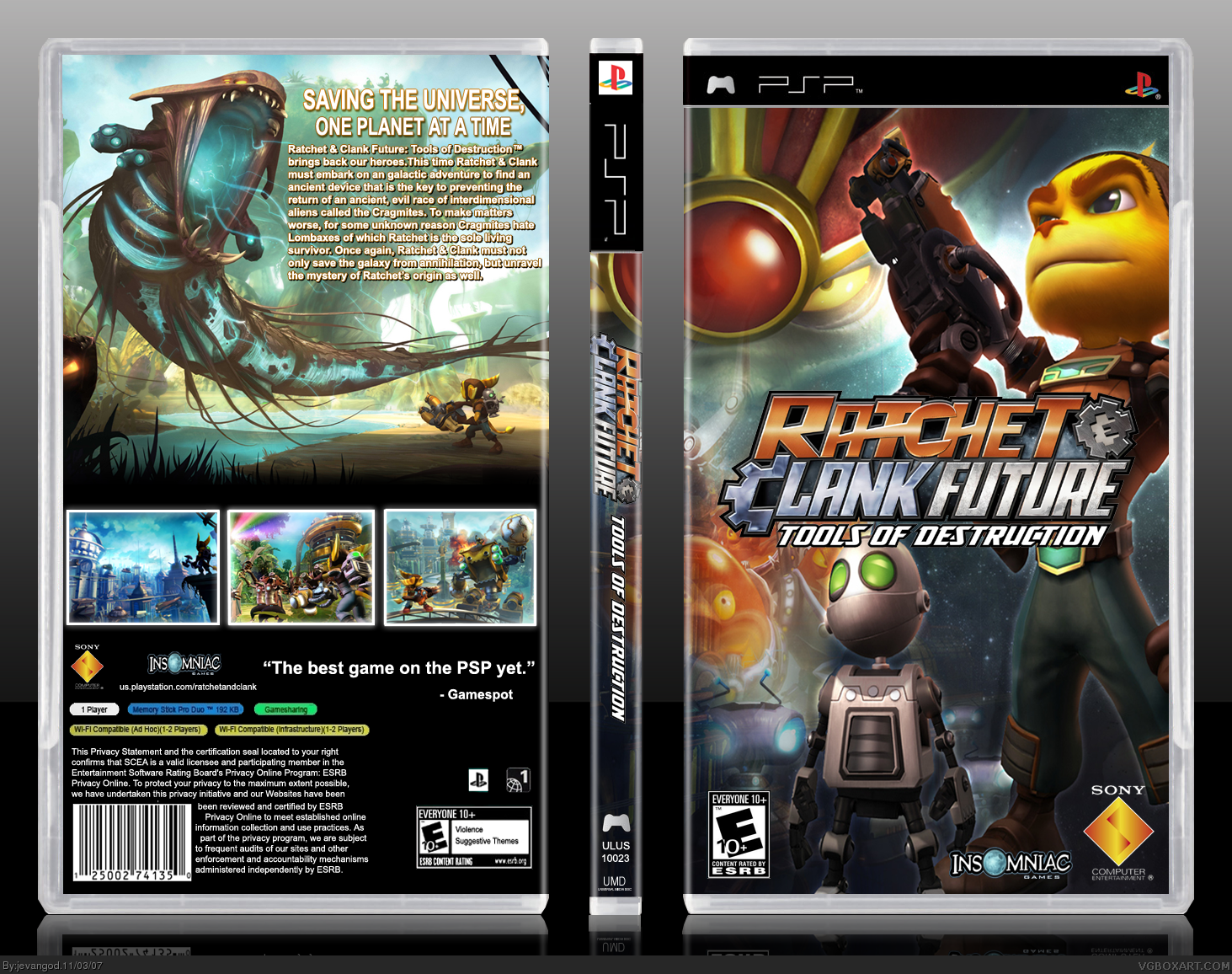 Ratchet & Clank Future: Tools Of Destruction box cover