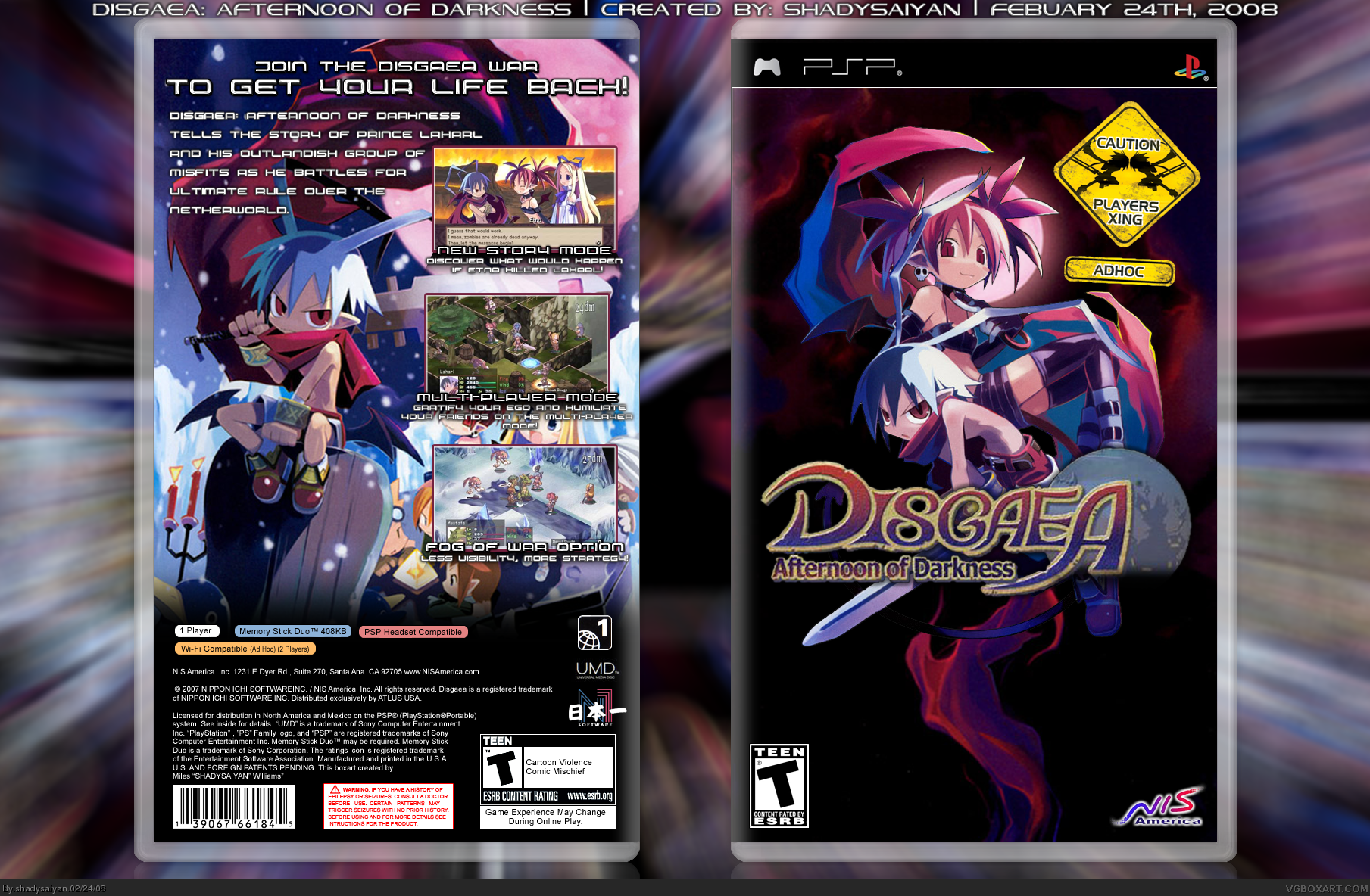 Disgaea: Afternoon of Darkness box cover