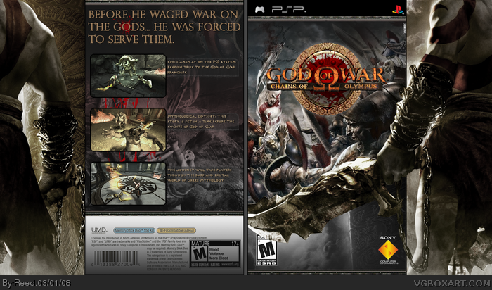 God of War: Chains of Olympus box art cover
