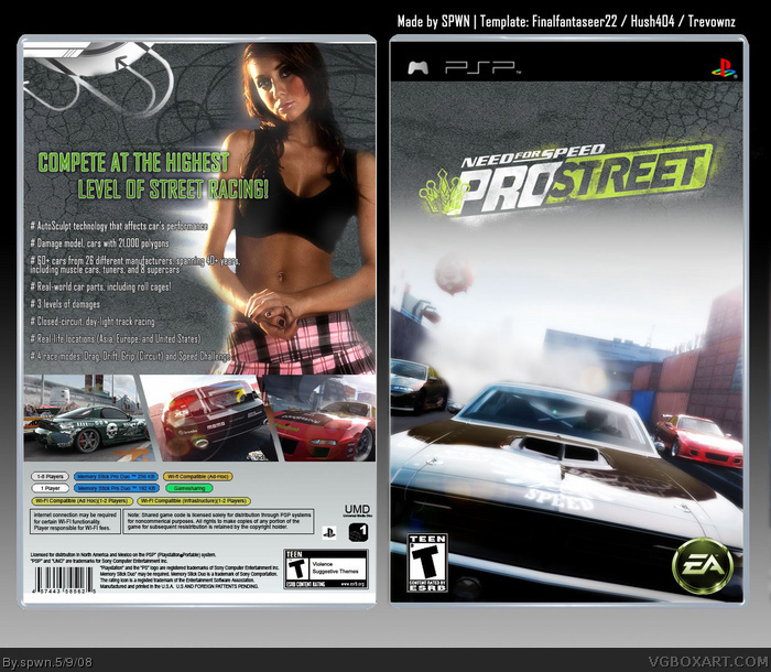 Need For Speed: ProStreet box art cover