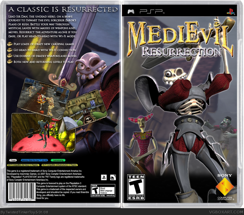 Medievil: Resurrection box cover