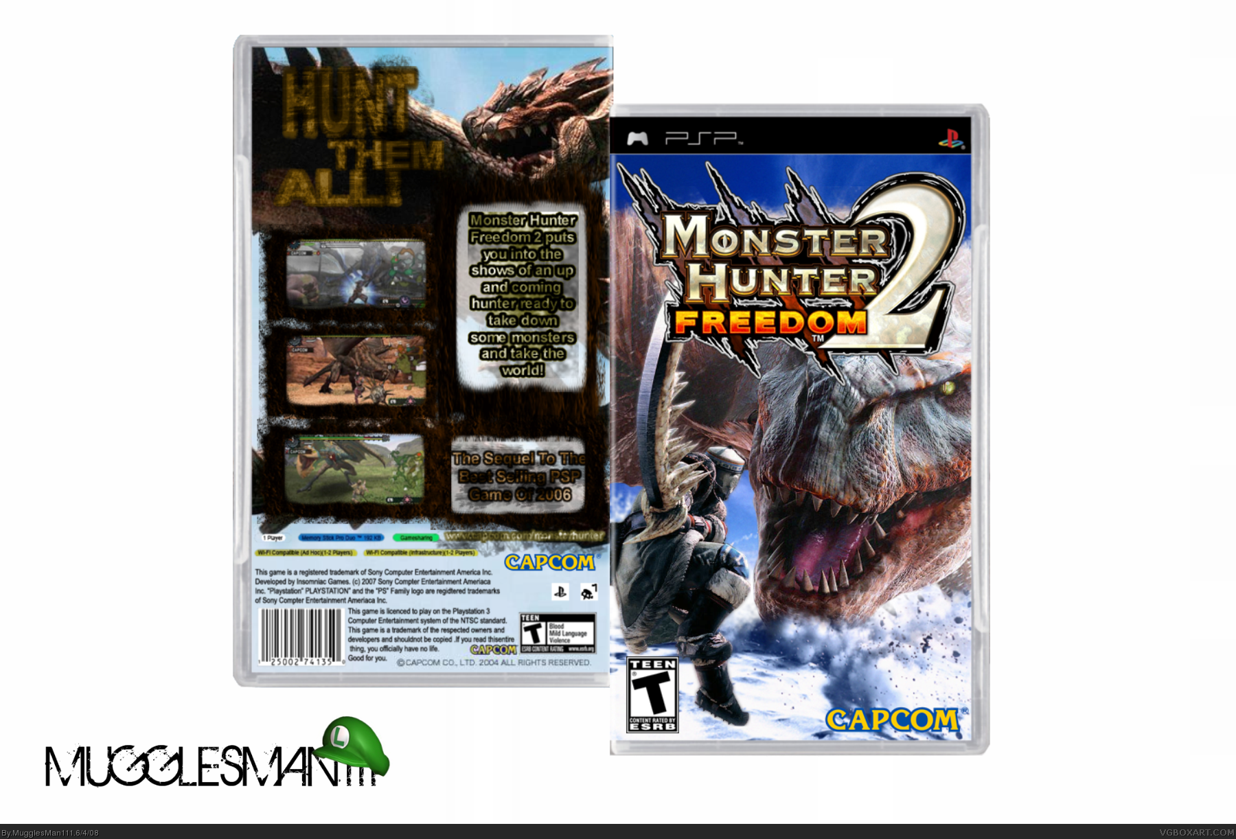 Monster Hunter Freedom 2 box cover