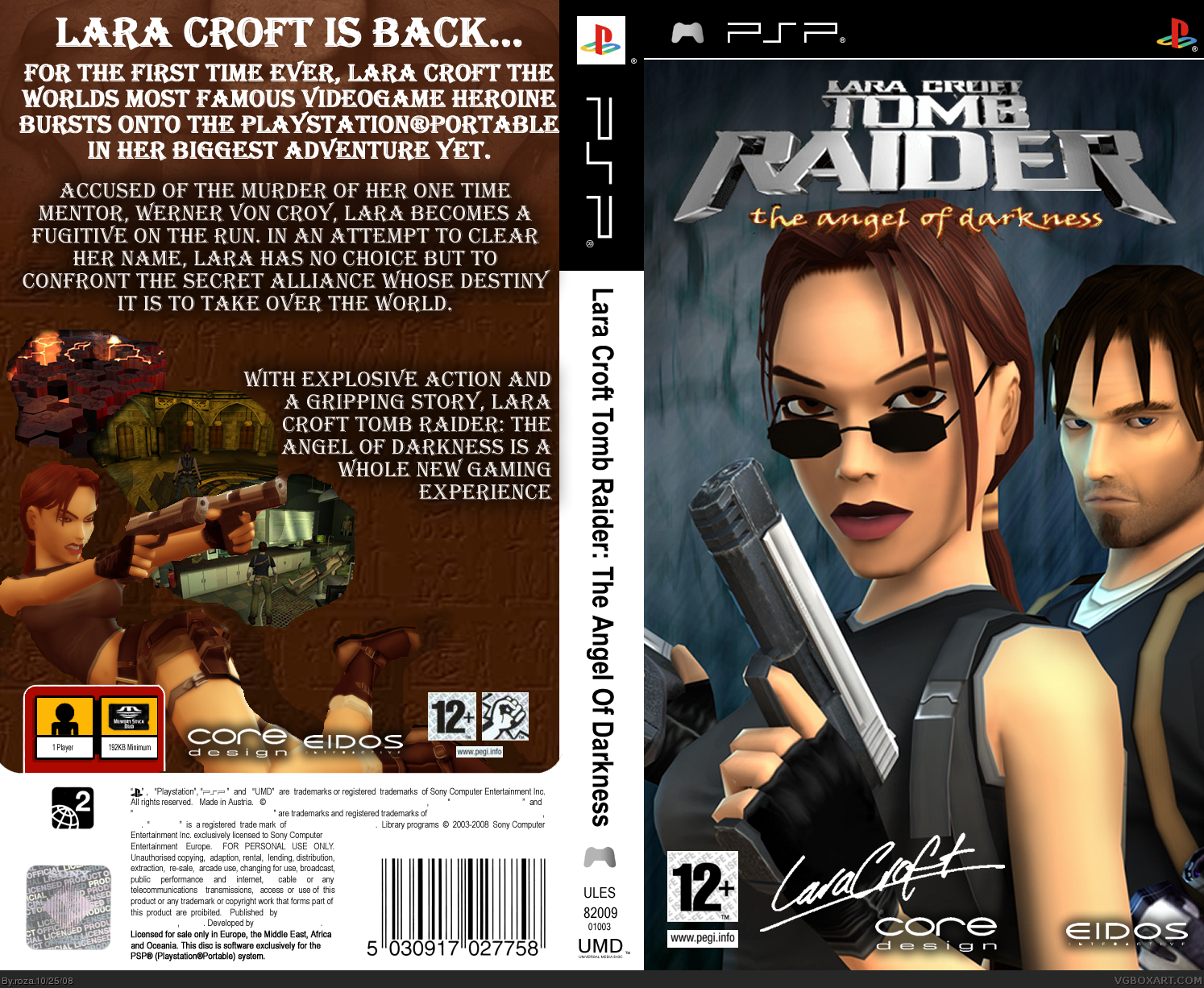 Lara Croft Tomb Raider: The Angel Of Darkness box cover