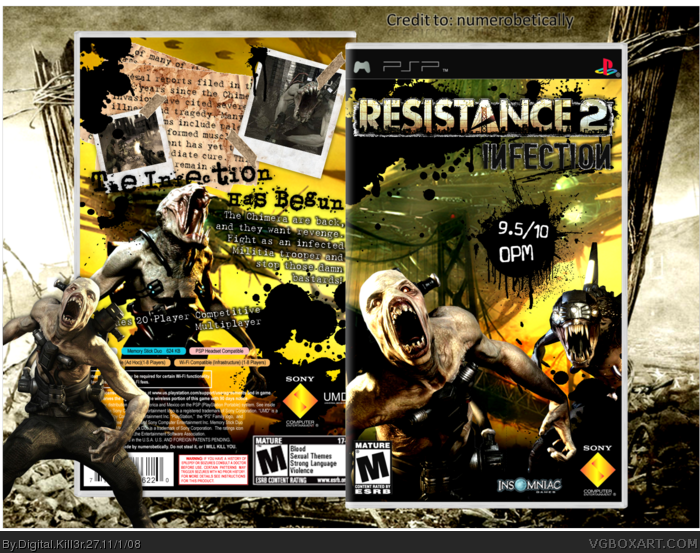 Resistance 2: Infection box art cover