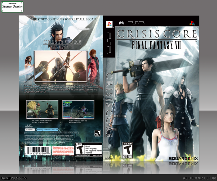 Crisis Core: Final Fantasy VII box art cover