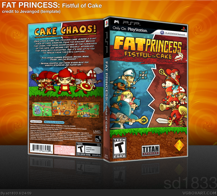 Fat Princess: Fistful of Cake box art cover