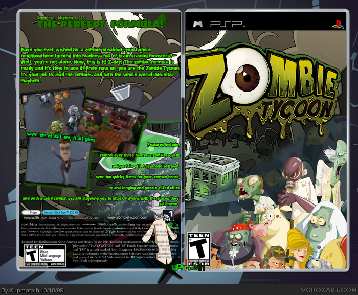 Zombie Tycoon box art cover