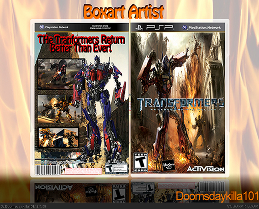 Transformers 2 Revenge Of The Fallen box cover