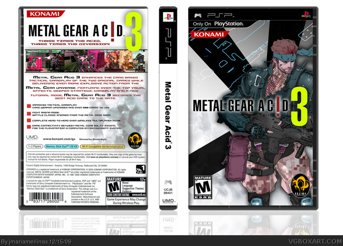 Metal Gear Acid 3 box art cover
