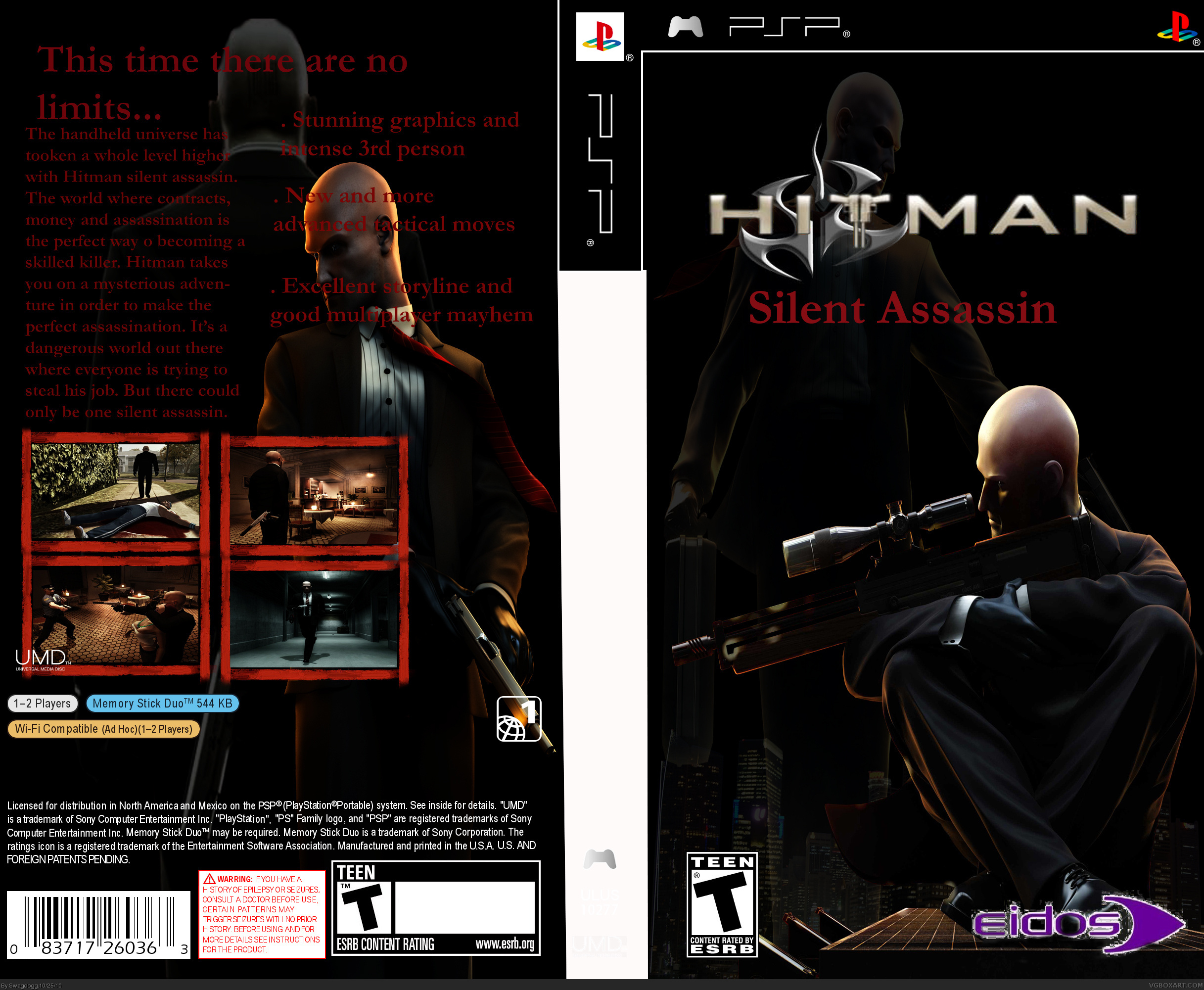 Hitman silent assassin box cover