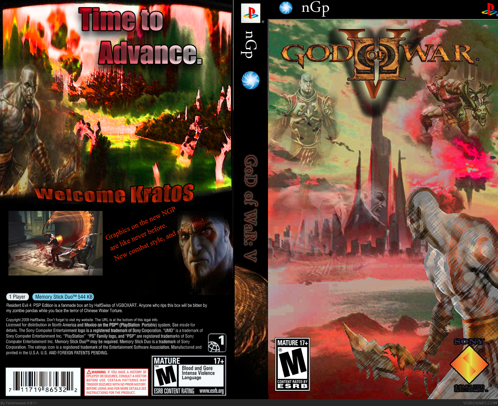 God of War V : NGP CONSOLE box cover