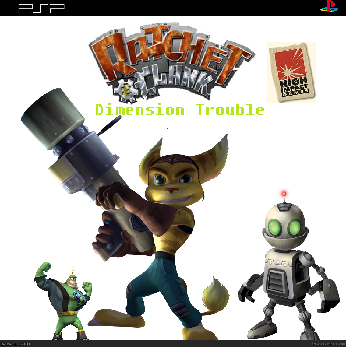 Ratchet and Clank Dimension Trouble box cover