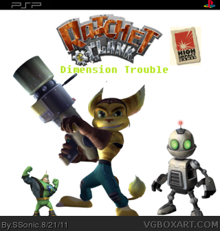 Ratchet and Clank Dimension Trouble box art cover
