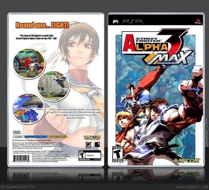 Street Fighter Alpha 3 Max box art cover