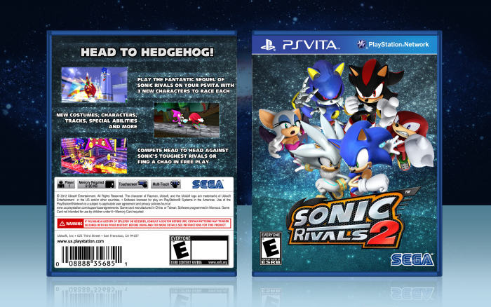 Sonic Rivals 2 box art cover