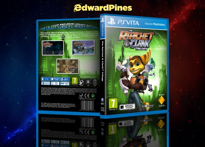 The Ratchet & Clank Trilogy box art cover