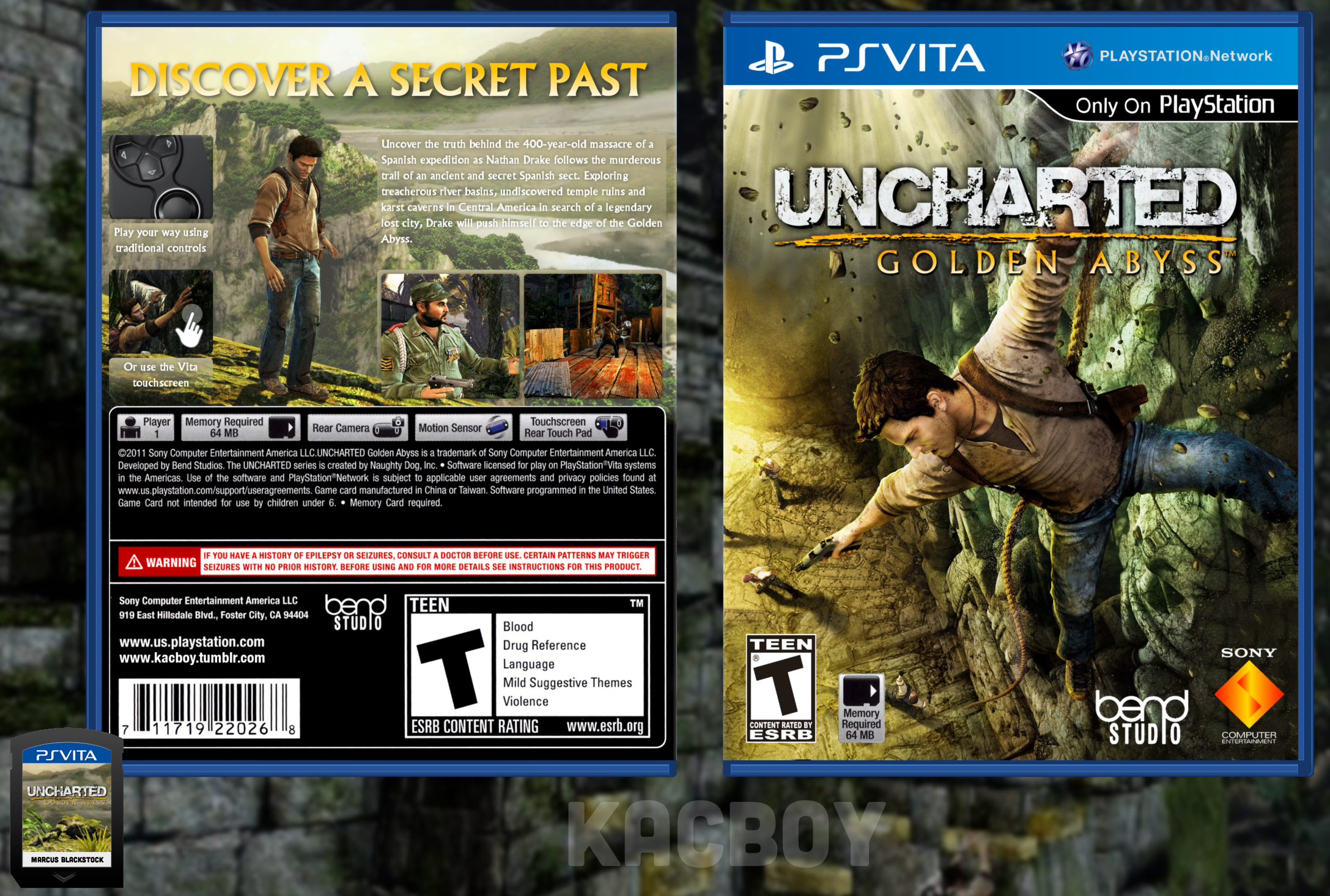 Uncharted: Golden Abyss box cover