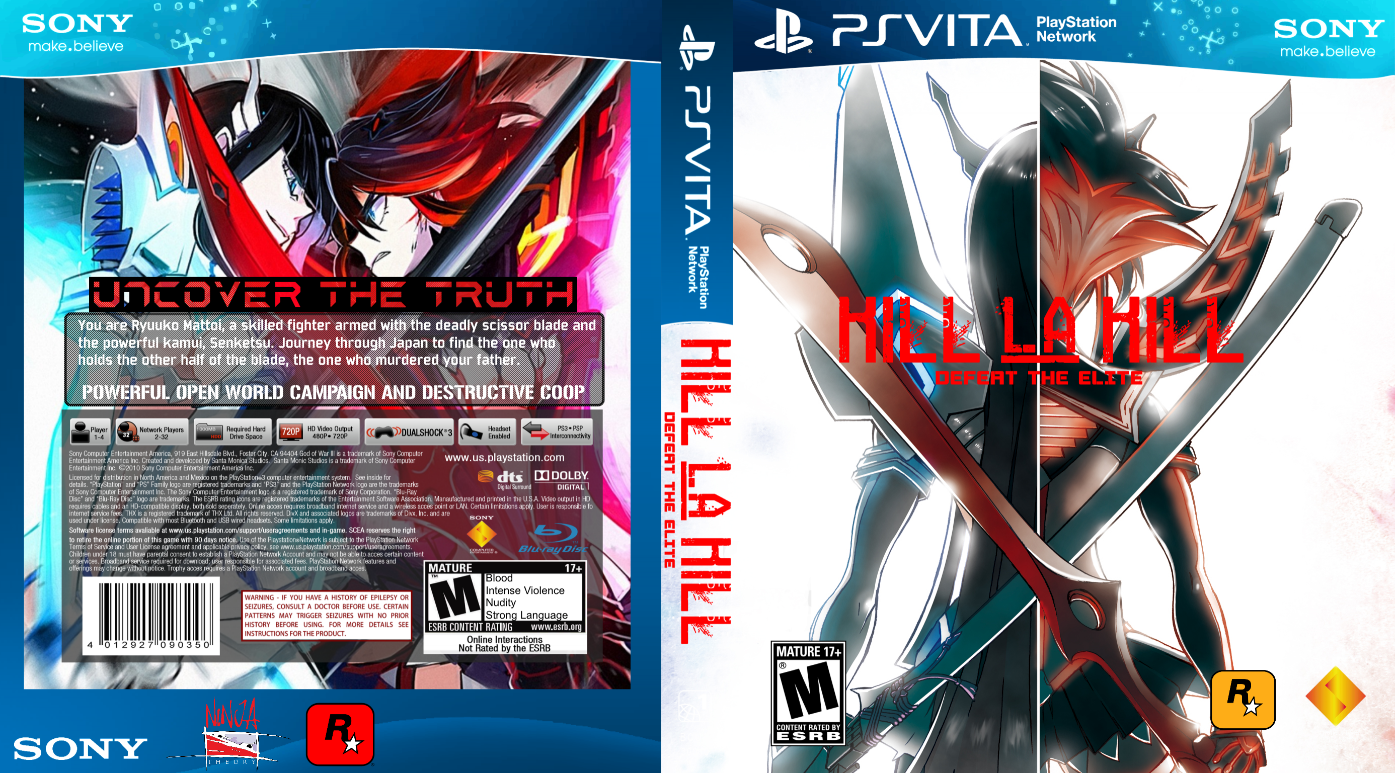 Kill La Kill: Defeat The Elite- PSVita box cover