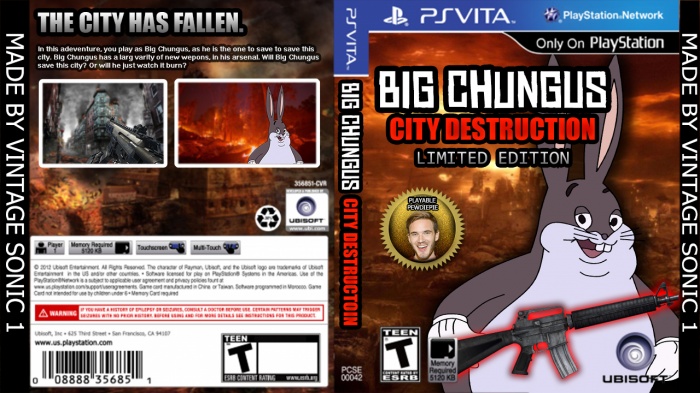 BIG CHUNGUS: CITY DESTRUCTION box art cover